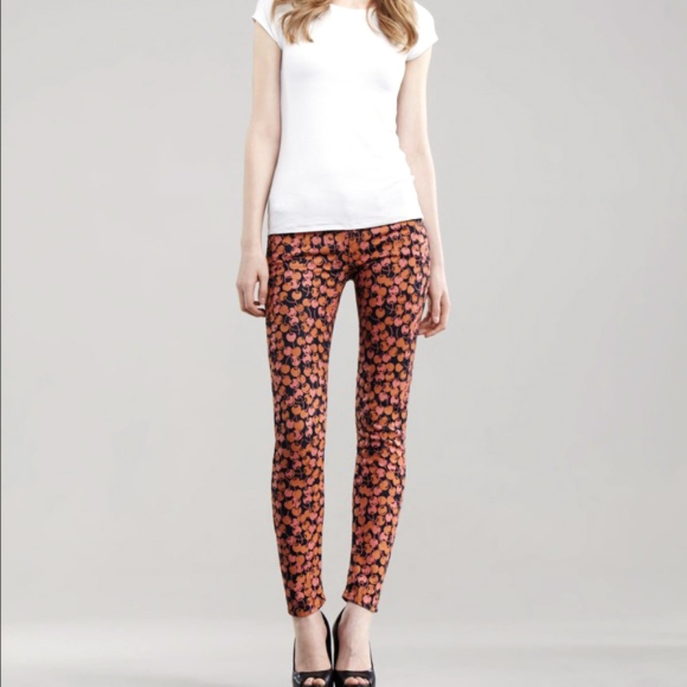 Mother Denim The Looker Cherry Pickin Skinny Jeans